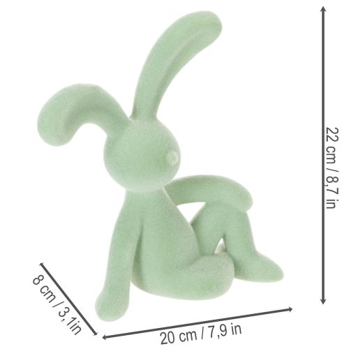 Prodotto Figura decorativa a forma di coniglietto pasquale per un'elegante decorazione della casa e per la Pasqua, 22 cm, 2 pezzi