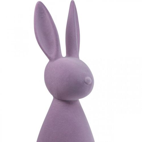 Prodotto Deco Bunny Coniglietto di Pasqua Deco Floccato Lilla Viola H69cm