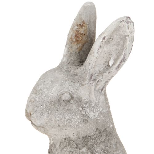 Prodotto Coniglietto pasquale seduto in ceramica grigio antico 13×10×22cm