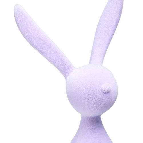 Floristik24 Sgabello Edge Bunny Floccato Coniglietto di Pasqua Seduto – 2a Scelta – Lilla 56cm