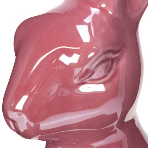 Prodotto Decorazione pasquale coniglio in ceramica lucida per Pasqua e primavera 37 cm