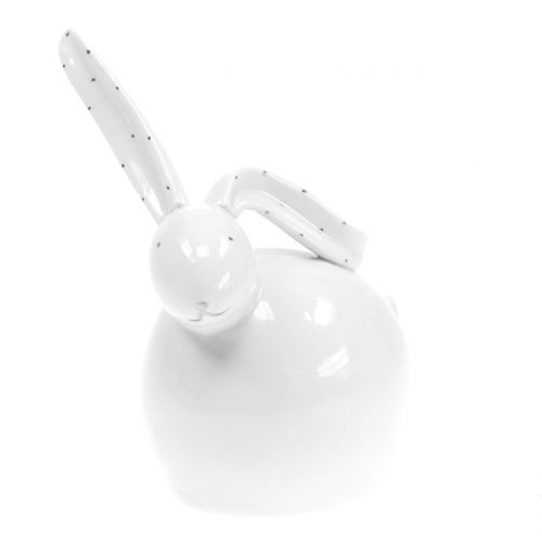 Floristik24 Coniglio in ceramica bianco 14cm 2pz