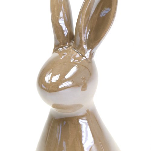 Floristik24 Coniglio Deco Marrone Madreperla 15,5cm 2pz
