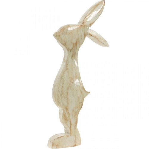 Floristik24 Figura decorativa, coniglietto, decorazione primaverile, Pasqua, decorazione in legno 30,5 cm