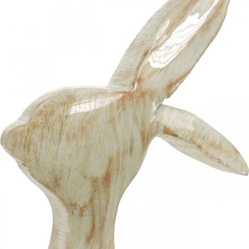 Floristik24 Figura decorativa, coniglietto, decorazione primaverile, Pasqua, decorazione in legno 30,5 cm