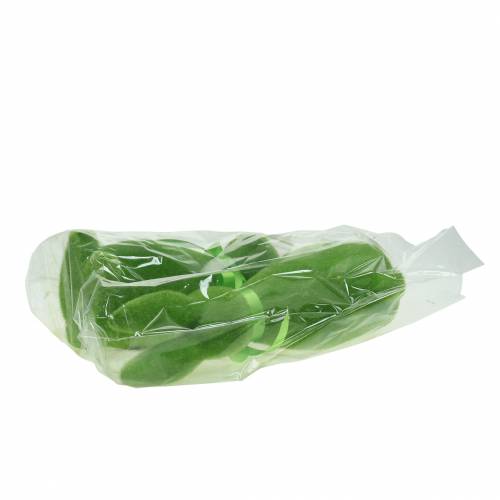 Floristik24 Coniglietto floccato verde 30cm 2pz