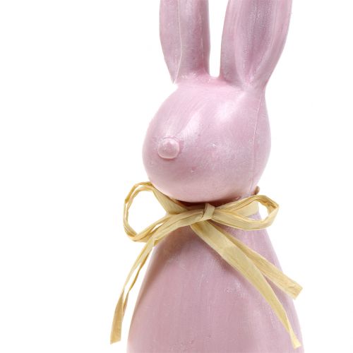 Floristik24 Coniglietto Pasquale Grande Rosa H47cm