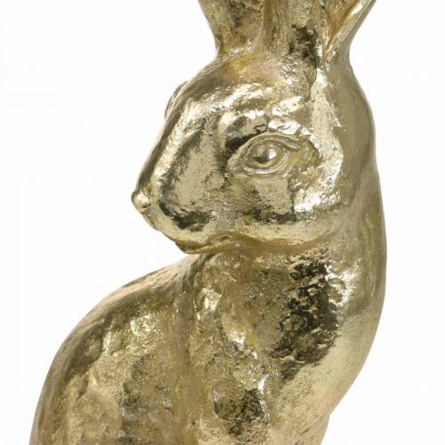 Prodotto Decorazione coniglietto grande coniglietto pasquale seduto oro 22×17×51,5 cm