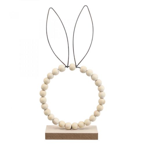 Anello decorativo decorazione coniglio decorazione tavolo Pasqua legno ruggine H27,5 cm 4 pezzi