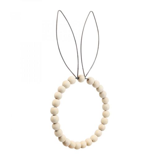 Anello decorativo decorazione coniglio decorazione tavolo Pasqua legno ruggine H27,5 cm 4 pezzi