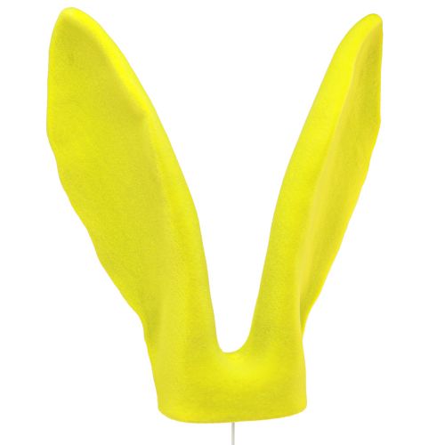 Decorazione coniglietto orecchie giallo verde pistacchio Pasqua su stecco 56cm