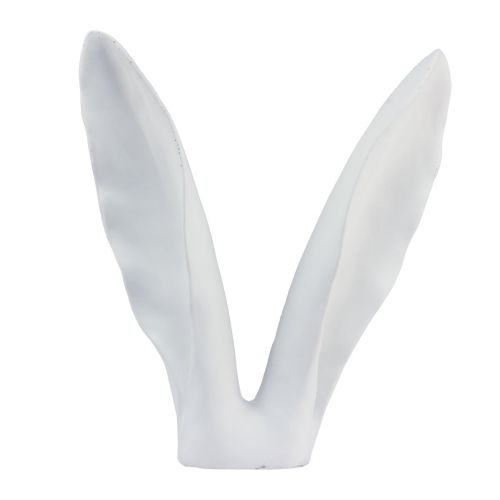 Floristik24 Decorazione coniglio orecchie di coniglio poliresina bianca 29×7,5×31,5 cm