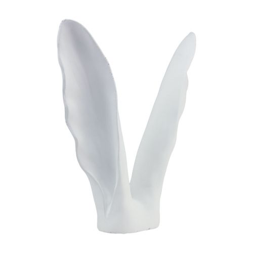 Floristik24 Decorazione coniglio orecchie di coniglio poliresina bianca 29×7,5×31,5 cm