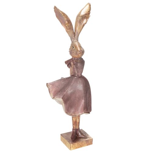 Statuina decorativa di coniglio in abito per una decorazione primaverile e pasquale alla moda, 55 cm