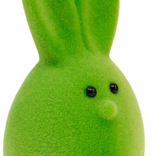 Prodotto Mix di uova di Pasqua con orecchie, uova di coniglio floccate, decorazioni pasquali colorate 6 pz