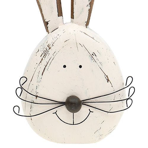 Floristik24 Hasenkopf crema in piedi 19 cm