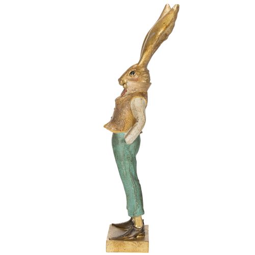 Prodotto Statuina di coniglio in abito per armoniosi accenti stagionali per la casa, 53 cm