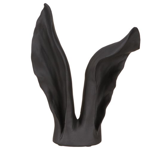 Floristik24 Decorazione orecchie da coniglio Coniglio pasquale in nero 20 cm x 7,5 cm x 29 cm