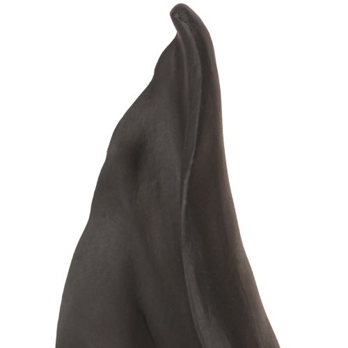 Floristik24 Decorazione orecchie da coniglio Coniglio pasquale in nero 20 cm x 7,5 cm x 29 cm