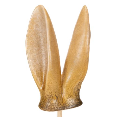 Paletto da giardino a forma di orecchie di coniglio, statuetta di animali primaverili per decorazioni da giardino e pasquali, 29 cm, 4 pezzi