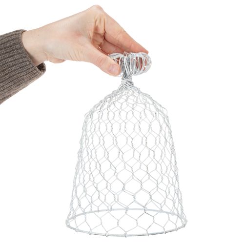 Prodotto Campanello vintage in filo metallico per decorazioni da tavola in stile rustico, 23 cm