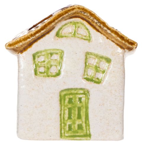 Prodotto Casetta in ceramica per piante, stile rustico per un'atmosfera accogliente, 11 cm