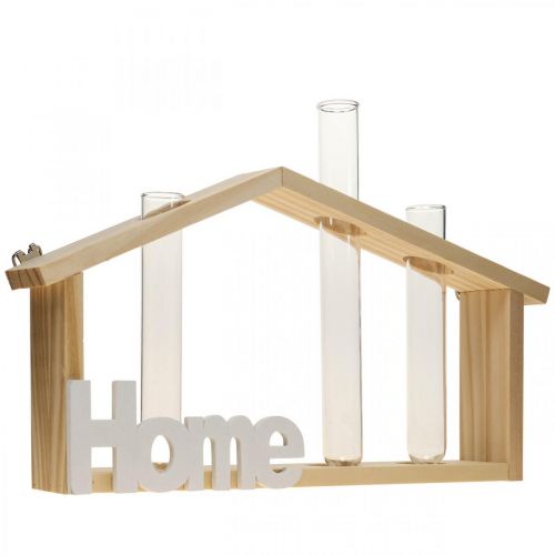 Prodotto Decorazione murale legno deco home provetta 27,5x4,5x14,5cm