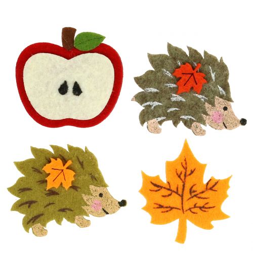 Floristik24 Decorazione autunnale per spalmare e incollare feltro 12 pezzi
