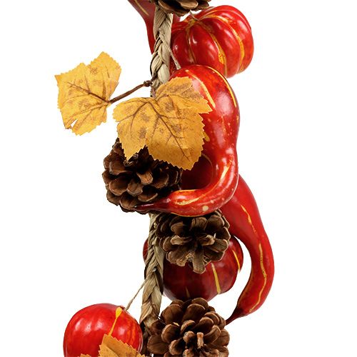 Floristik24 Ghirlanda autunnale di zucca, coni 60cm