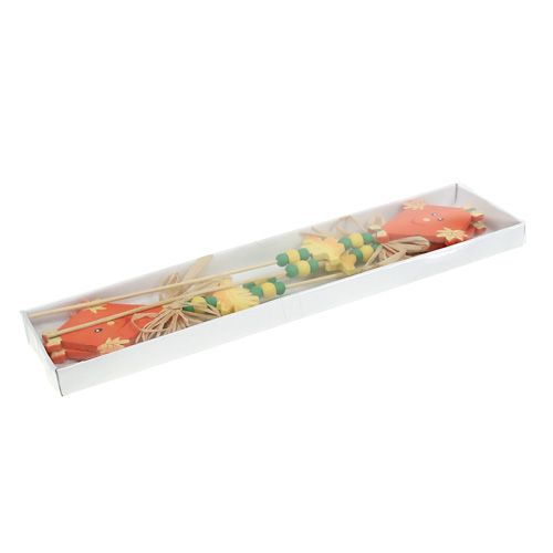 Floristik24 Spina autunnale drago arancione L31cm 4 pezzi
