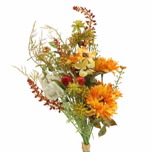 Floristik24 Mazzo di fiori arancio autunnale 40 cm