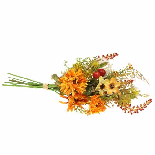 Floristik24 Mazzo di fiori arancio autunnale 40 cm
