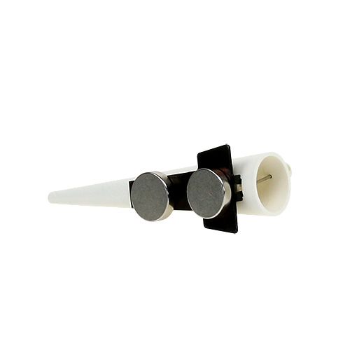Prodotto Spilla da uomo con magnete Bianco opaco