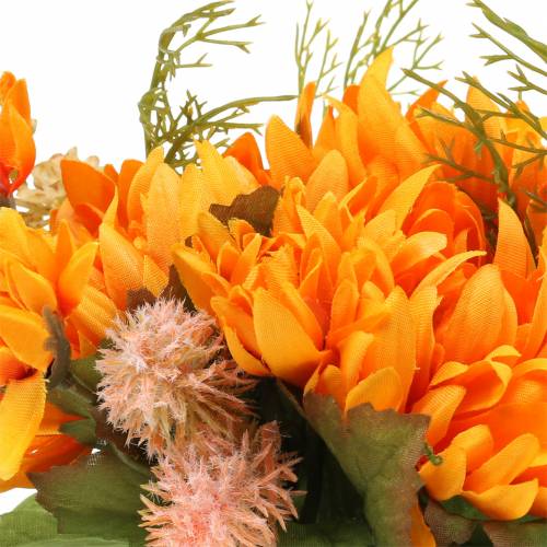 Floristik24 Mazzo di crisantemo Mix Arancio 35cm