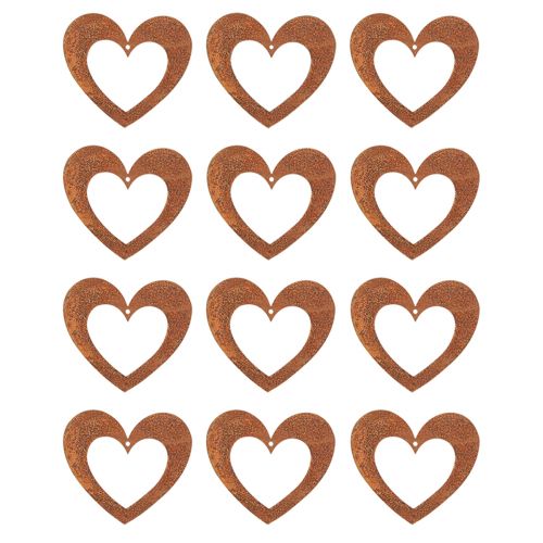 Prodotto Cuore decorazione ruggine cuore metallo patina 15 cm 6 pz