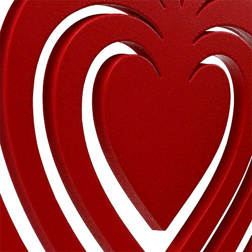 Floristik24 Cuore rosso fatto di schiuma 40 cm