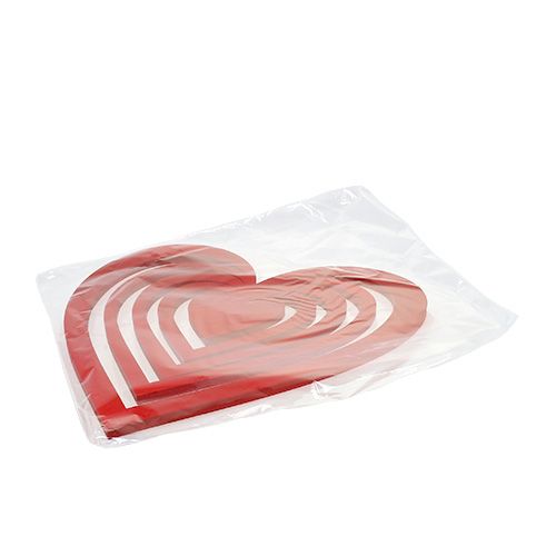 Floristik24 Cuore rosso fatto di schiuma 40 cm