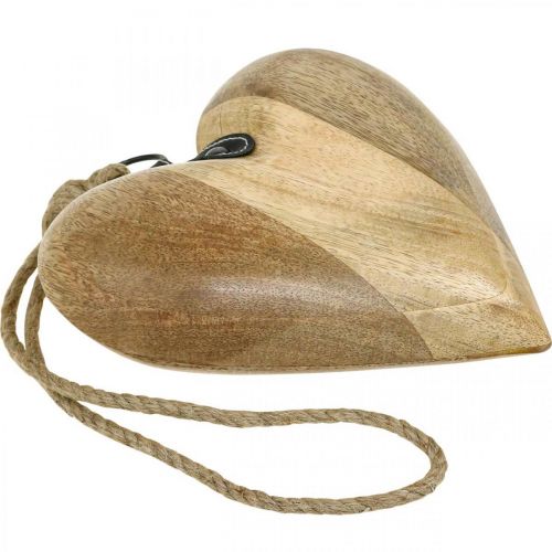 Prodotto Cuore in legno, cuore decorativo da appendere, decorazione cuore H19cm