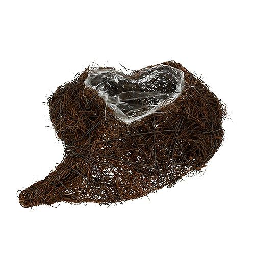 Floristik24 Cuore per piantare la natura 20x30cm H9cm