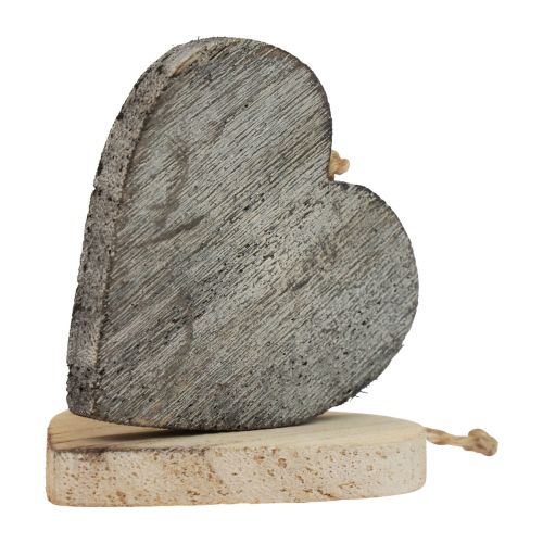 Floristik24 Cuori in Legno Cuori Decorativi Legno Vintage Color Bianco 10pz