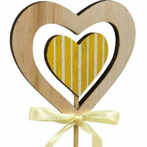 Floristik24 Fiore e cuore della farfalla della spina decorativa, decorazione della molla, spina del fiore, San Valentino 9 pezzi