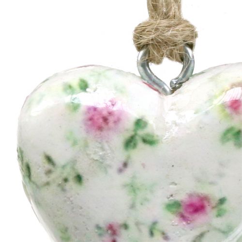 Floristik24 Cuore per rose pendenti 5 cm 12 pezzi