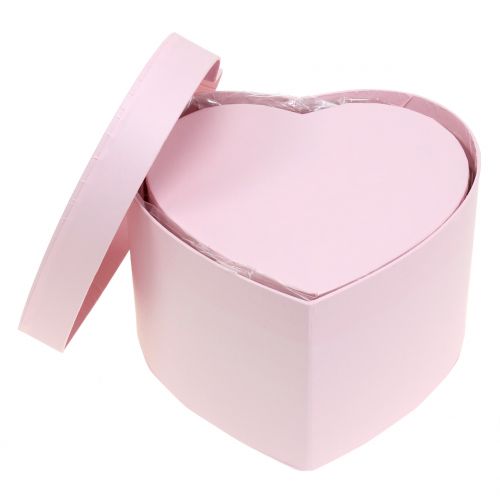 Floristik24 Fioriera cuore rosa 14/16cm 2pz