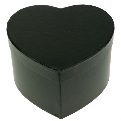 Floristik24 Fioriera cuore nero 18 / 20cm 2 pezzi