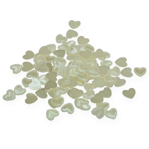 Floristik24 Decorazione da controllare Mini Heart Cream 1.3cm 300 pezzi