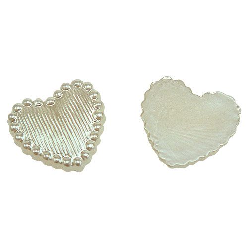 Floristik24 Decorazione da controllare Mini Heart Cream 1.3cm 300 pezzi