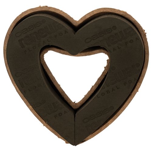 Spugna floreale a forma di cuore OASIS® Renewal® Spugna floreale Biolit® 27 cm 2 pezzi
