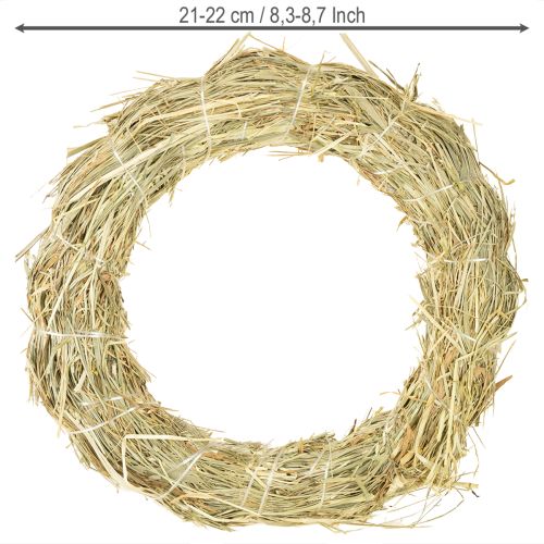 Prodotto Corona di fieno naturale 21-22 cm 5 pz
