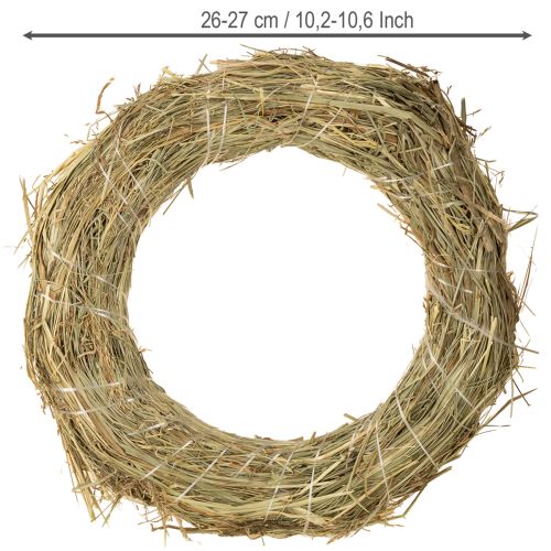 Prodotto Corona di fieno naturale 26-27 cm 5 pz