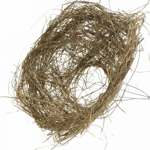 Floristik24 Bracciale bouquet natura bracciale in fieno Ø20cm 6pz